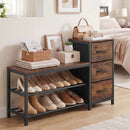 3-Tier Shoe Bench with Removable Fabric Drawers by LJGDeals