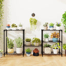3-Tier Metal Storage Shelving Unit with V-Shaped Wire Rack and 450 LBS Capacity-Black by LJGDeals