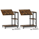 3-Tier Mobile Couch Side Table with Tiltable Tabletop by LJGDeals