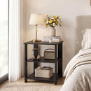 3-Tier Square Side Table with Open Storage Shelves by DirectDeals