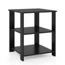 3-Tier Square Side Table with Open Storage Shelves by DirectDeals