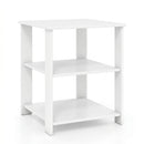 3-Tier Square Side Table with Open Storage Shelves by DirectDeals