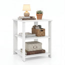 3-Tier Square Side Table with Open Storage Shelves by DirectDeals