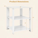 3-Tier Square Side Table with Open Storage Shelves Set of 2 by DirectDeals