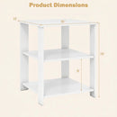 3-Tier Square Side Table with Open Storage Shelves Set of 2 by LJGDeals