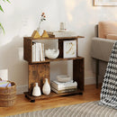 3-Tier S-Shaped Bookshelf with Adjustable Feet by DirectDeals