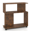 3-Tier S-Shaped Bookshelf with Adjustable Feet by LJGDeals