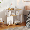 3-Tier S-Shaped Bookshelf with Adjustable Feet by DirectDeals