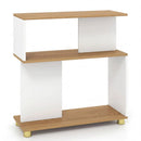 3-Tier S-Shaped Bookshelf with Adjustable Feet by DirectDeals