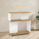 3-Tier S-Shaped Bookshelf with Adjustable Feet by DirectDeals