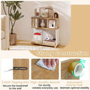 3-Tier S-Shaped Bookshelf with Adjustable Feet by LJGDeals