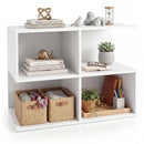 3-Tier S-Shaped End Table with 4 Storage Cubes by LJGDeals