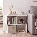 3-Tier S-Shaped End Table with 4 Storage Cubes by LJGDeals