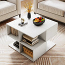 3-Tier S-Shaped End Table with 4 Storage Cubes by LJGDeals