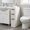 Narrow Storage Cabinet with Drawers and Removable Dividers by DirectDeals