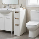 Narrow Storage Cabinet with Drawers and Removable Dividers by LJGDeals