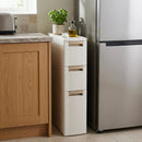 Narrow Storage Cabinet with Drawers and Removable Dividers by LJGDeals
