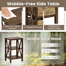 3/4-Tier Nightstand with 2 Seagrass Baskets Narrow X-Design-3 by LJGDeals