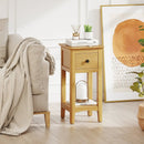 3-Tier Nightstand with Drawer and Open Storage Shelf by LJGDeals