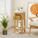 3-Tier Nightstand with Drawer and Open Storage Shelf by LJGDeals