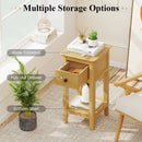 3-Tier Nightstand with Drawer and Open Storage Shelf by LJGDeals