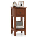3-Tier Nightstand with Drawer and Open Storage Shelf by LJGDeals