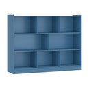 3-Tier Open Bookcase 8-Cube Floor Standing Storage Shelves Display Cabinet-Gray by DirectDeals
