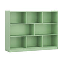 3-Tier Open Bookcase 8-Cube Floor Standing Storage Shelves Display Cabinet-Gray by DirectDeals