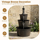 3-Tier Barrel Waterfall Fountain with Electric Pump by DirectDeals