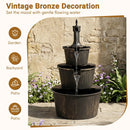 3-Tier Barrel Waterfall Fountain with Electric Pump by LJGDeals