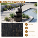 3-Tier Barrel Waterfall Fountain with Electric Pump by LJGDeals