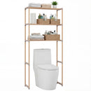 3-Tier Over The Toilet Storage Rack with Open Shelves-Gray by LJGDeals