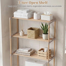 3-Tier Over The Toilet Storage Rack with Open Shelves-Gray by LJGDeals