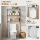3-Tier Over The Toilet Storage Rack with Open Shelves-Gray by LJGDeals