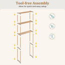3-Tier Over The Toilet Storage Rack with Open Shelves-Gray by LJGDeals