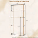 3-Tier Over The Toilet Storage Rack with Open Shelves-Gray by LJGDeals