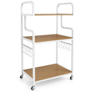3-Tier Rolling Printer Stand Home Office Large Printer Cart with Storage Shelves by LJGDeals