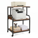 3-Tier Rolling Printer Stand with Adjustable Shelf by LJGDeals