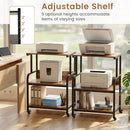 3-Tier Rolling Printer Stand with Adjustable Shelf by LJGDeals