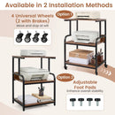 3-Tier Rolling Printer Stand with Adjustable Shelf by LJGDeals