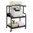 3-Tier Rolling Printer Stand with Adjustable Shelf by LJGDeals
