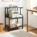 3-Tier Rolling Printer Stand with Adjustable Shelf by LJGDeals