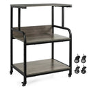 3-Tier Rolling Printer Stand with Adjustable Shelf by LJGDeals