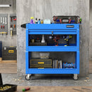 3-Tier Rolling Tool Cart with Lockable Drawer by LJGDeals