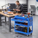 3-Tier Rolling Tool Cart with Lockable Drawer by LJGDeals