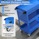 3-Tier Rolling Tool Cart with Lockable Drawer by LJGDeals