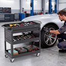 3-Tier Rolling Tool Cart with Lockable Drawer by LJGDeals