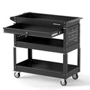 3-Tier Rolling Tool Cart with Lockable Drawer by DirectDeals