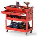 3-Tier Rolling Tool Cart with Lockable Drawer by LJGDeals