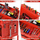 3-Tier Rolling Tool Cart with Lockable Drawer by LJGDeals
